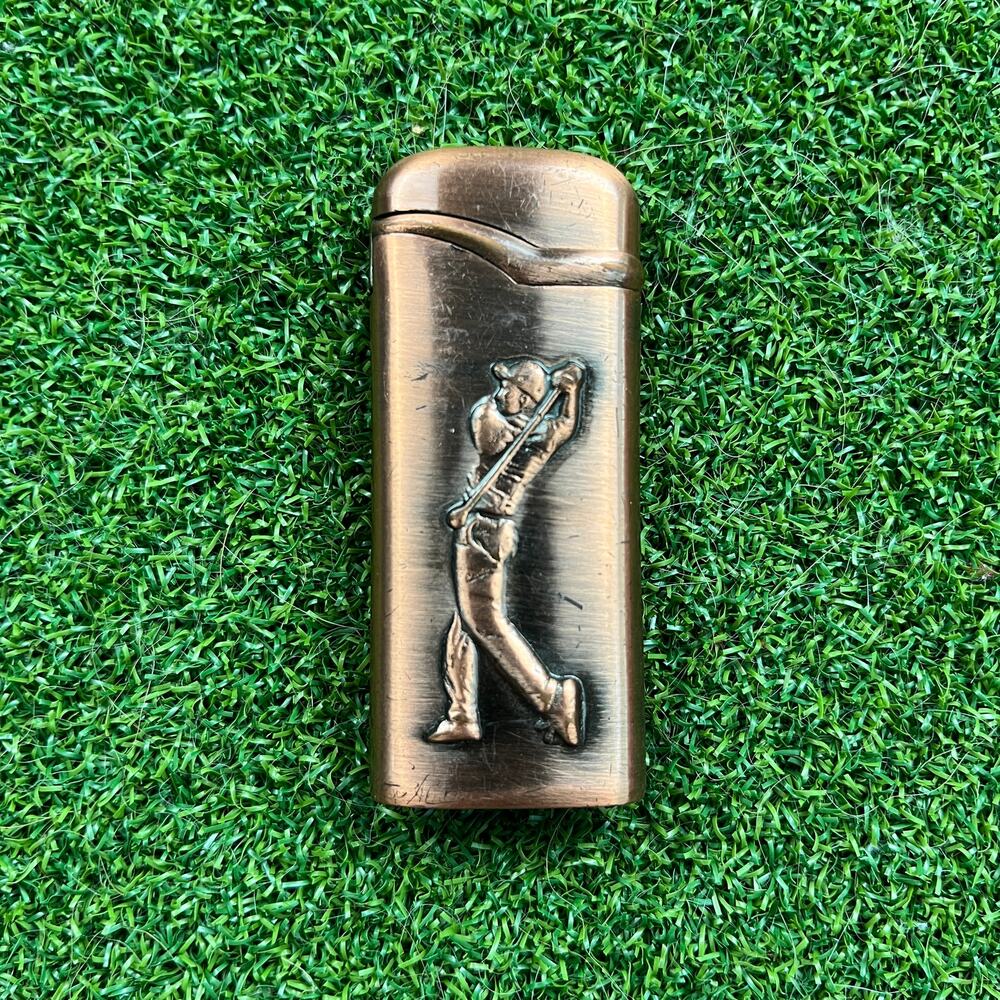 Vintage Bench Copper Golf Butane Lighter